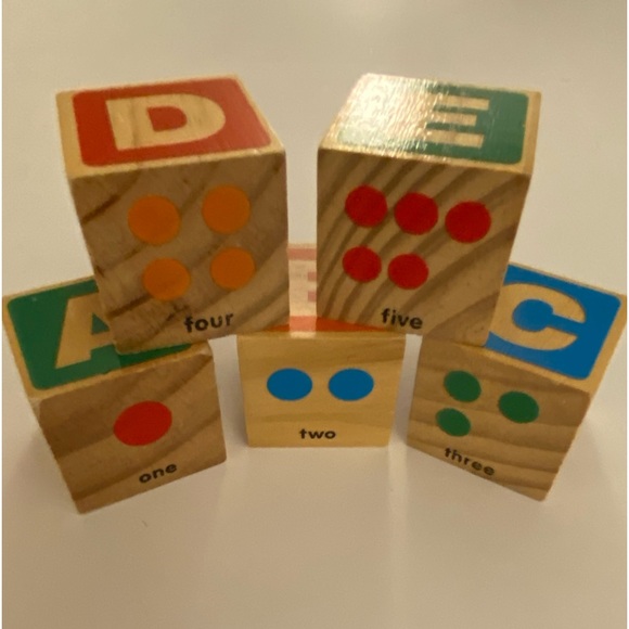 Melissa & Doug ABC+123 Wooden Blocks, Age 3+, 26 Alphabet Blocks - Picture 5 of 13